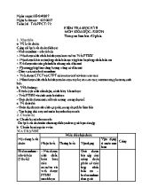 Giáo án Hóa học Lớp 9 - Tiết 72 Kiểm tra học kỳ II - Năm học 2016-2017